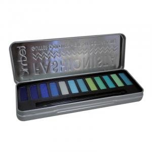 Technic Fashionista Glitter Colours Eye Shadow Palette Green/Blue