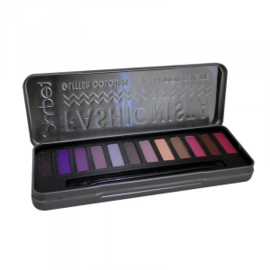 Technic Fashionista Glitter Colours Eye Shadow Palette Pink/Purple