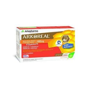 Arkoreal Geleia Real Vitaminada s/ Açúcar Sabor Laranja x 20 Ampolas