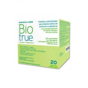 Biotrue Toalhitas Esterilizadas Pestanas/Pálpebras x 20 unid.