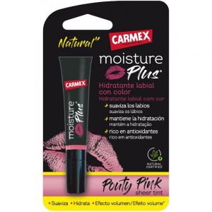 Carmex Moisture Plus Batom Hidratante com Cor Pouty Pink 3,8g