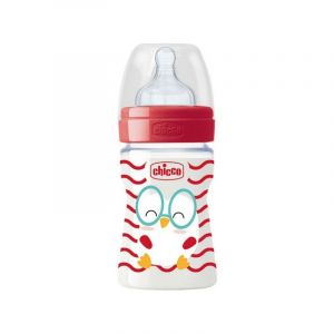 Chicco Benessere Biberão 0m+ Silicone Vermelho 150ml