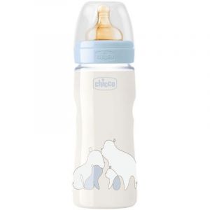 Chicco Biberão Original Touch 4M+ Latex Azul 330ml
