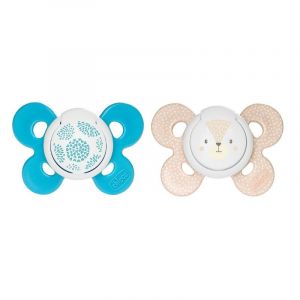 Chicco Chupeta Physio Comfort 12M+ Silicone Urso Azul x 2 unid.