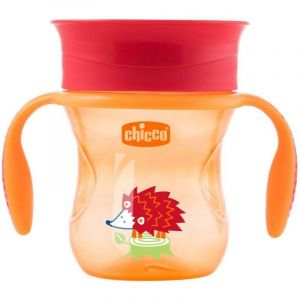 Chicco Perfect Cup Copo de Refeição 360º 12m+ 200ml Laranja