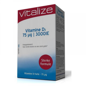 Vitalize Vitamina D3 75 mcg 120 cápsulas