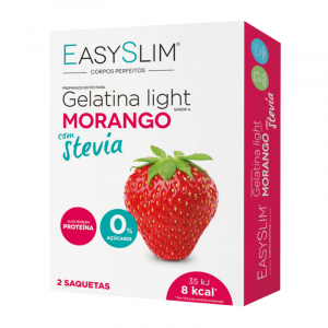Easyslim Gelatina Light Morango com Stevia 2 x 15g