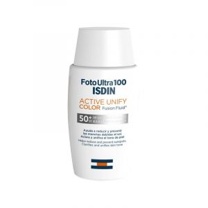 Isdin Foto Ultra 100 Active Unify Color Fusion Fluid Fluído Solar com Cor SPF50+ 50ml