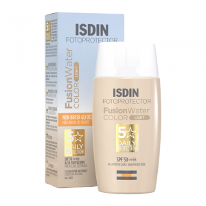 Isdin Fotoprotector Fusion Water Color Solar de Rosto com Cor Claro SPF50 50ml