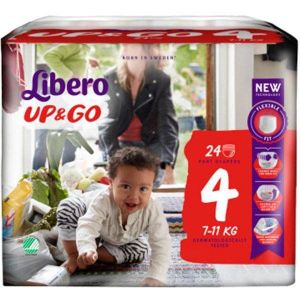 Libero Fraldas Up & Go Tamanho 4 x 24 unid.