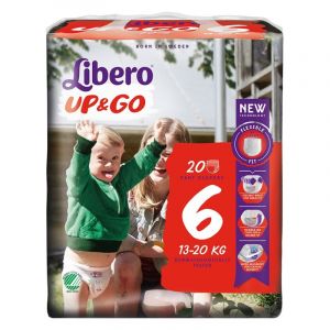 Libero Fraldas Up & Go Tamanho 6 x 20 unid.