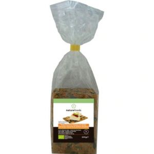 NatureFoods Bio Tostas Crocantes Integrais Com Queijo Emmental E Sementes de Abóbora Biológicas 200g