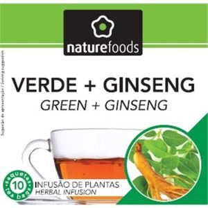 NatureFoods Chá Verde + Ginseng x 10 saq.