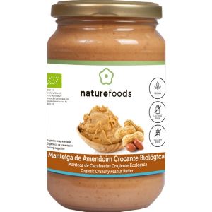 NatureFoods Manteiga de Amendoim Crocante Biológica 350g