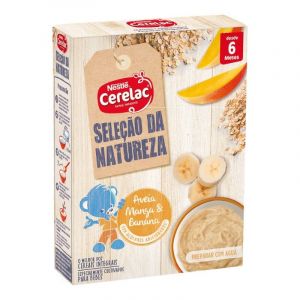 Nestlé Cerelac Papa Infantil Seleção da Natureza Aveia Manga Banana 240g