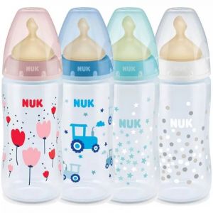 Nuk First Choice+ Biberão 6M+ Tetina L Latex com Controlo de Temperatura 300ml