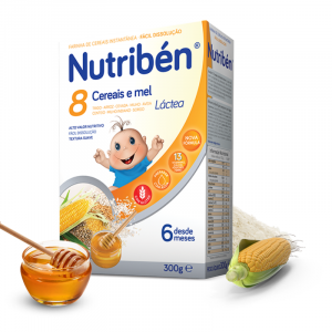 Nutribén Farinhas 8 Cereais e Mel Láctea 300g