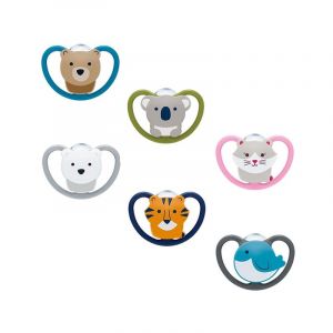 Nuk Space Chupeta Silicone T1 0-6m x 2 unid.