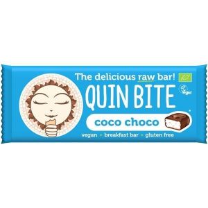 Quin Bite Bio Barra Raw Côco Chocolate Sem Glúten 30g