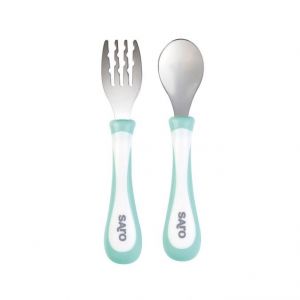 Saro Talheres de Aço Ergonómicos Verde