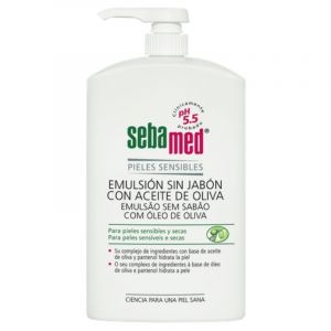 Sebamed Emulsão Gel de Banho Sem Sabão Com Óleo de Oliva 1000ml