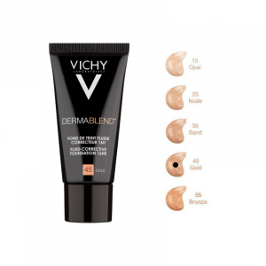 Vichy Dermablend Base Correctora Fluída 45 Gold 30ml